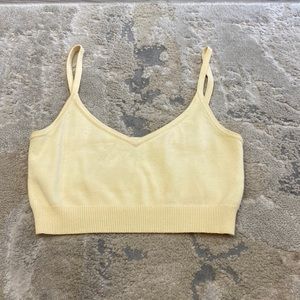 Knit intermix bralette